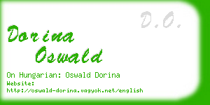 dorina oswald business card